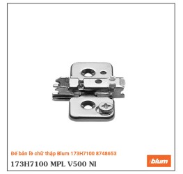 Đế bản lề chữ thập Blum 173H7100 8748653