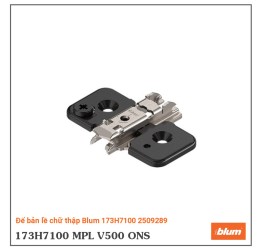 Đế bản lề chữ thập Blum 173H7100 2509289