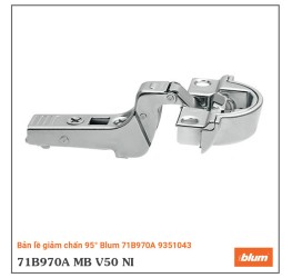 Bản lề giảm chấn 95° Blum 71B970A 9351043