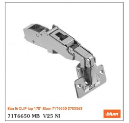 Bản lề CLIP top 170° Blum 71T6650 3703563