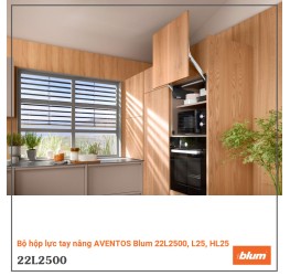 Bộ hộp lực tay nâng AVENTOS Blum 22L2500, L25, HL25