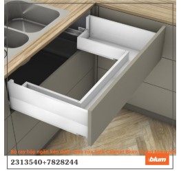 Bộ ray hộp ngăn kéo dưới chậu rửa Sink Cabinet Blum Trắng Merivobox