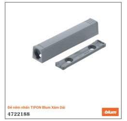 Đế nêm nhấn TIP-ON Blum Xám Dài