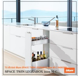 Tủ đồ khô Blum SPACE TWIN LEGRABOX inox M-C 6400298