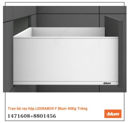 Trọn bộ ray hộp LEGRABOX F Blum 40Kg Trắng