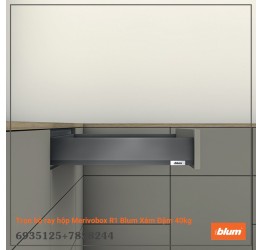 Trọn bộ ray hộp Merivobox R1 Blum Xám Đậm 40kg