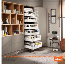 Tủ Đồ Khô Blum SPACE TOWER MERIVOBOX IR2 2 cánh  Màu Trắng Sữa 7759206