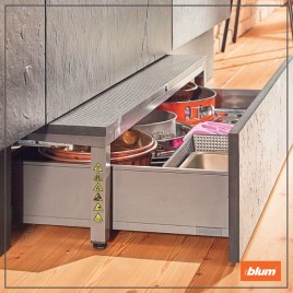 Bục ngăn kéo Blum Z95.4100 SPACE STEP 410mm  1282669 + 4477561