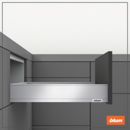 Ray hộp blum Legrabox-inox-M chiều cao M 90.5mm  5203456 + 8801456