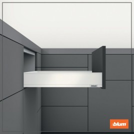 Ray hộp blum Legrabox-pure-M chiều cao M 90.5mm trắng  5721353 + 8801456