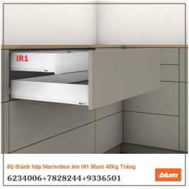 Bộ thành hộp Merivobox âm IR1 Blum 40kg Trắng