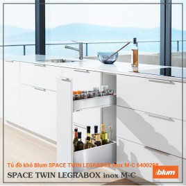 Tủ đồ khô Blum SPACE TWIN LEGRABOX inox M-C 6400298