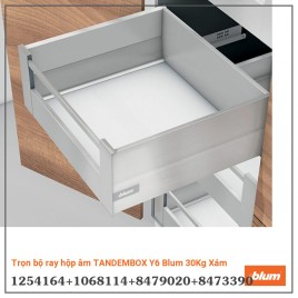 Trọn bộ ray hộp âm TANDEMBOX Y6 Blum 30Kg Xám