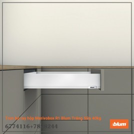 Trọn bộ ray hộp Merivobox R1 Blum Trắng Sữa 40kg