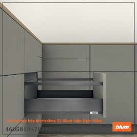 Trọn bộ ray hộp Merivobox R2 Blum Xám Đậm 40kg