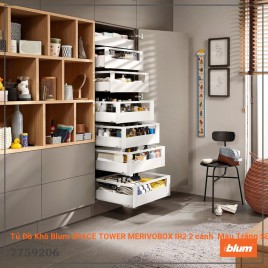 Tủ Đồ Khô Blum SPACE TOWER MERIVOBOX IR2 2 cánh  Màu Trắng Sữa 7759206