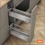 Bộ ngăn kéo Blum Space-Twin-Merivobox-R1-R2 xám nhạt R150-300mm  18117030